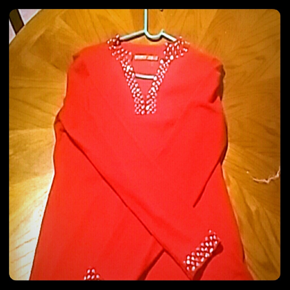 Red Belldini large blouse